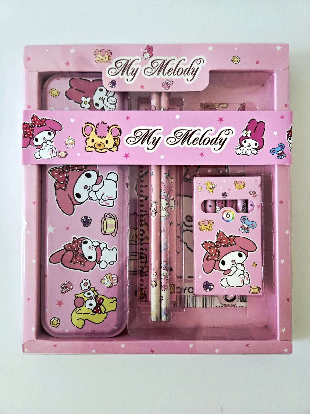 7PC. My Melody Style Stationery Gift Set Kids School Supplies
